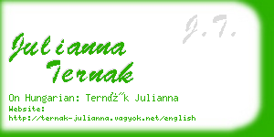 julianna ternak business card